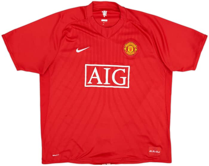 2007-09 Manchester United Home Shirt Ronaldo #7 - 7/10 - (XXL)
