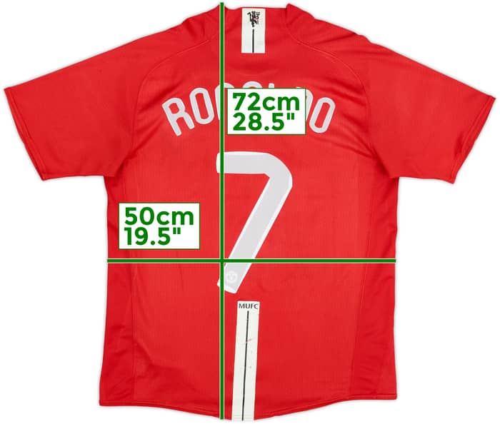 2007-09 Manchester United Home Shirt Ronaldo #7 - 5/10 - (M)