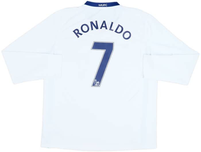 2008-10 Manchester United Away L/S Shirt Ronaldo #7 - 10/10 - (L)
