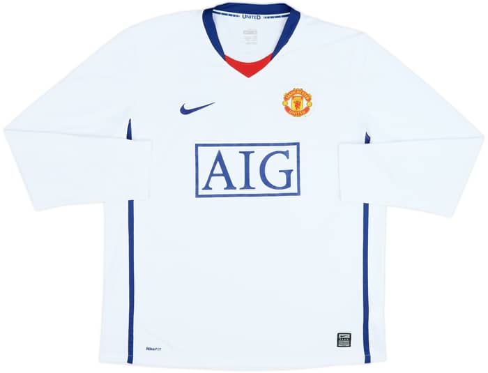 2008-10 Manchester United Away L/S Shirt Ronaldo #7 - 10/10 - (L)