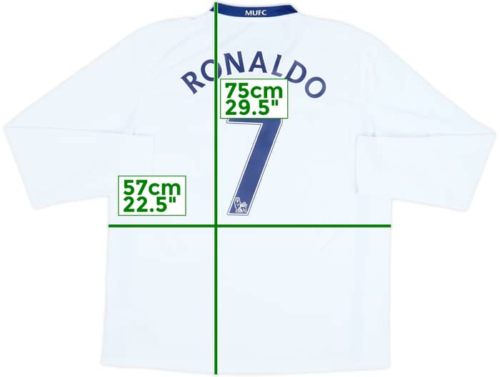 2008-10 Manchester United Away L/S Shirt Ronaldo #7 - 10/10 - (L)