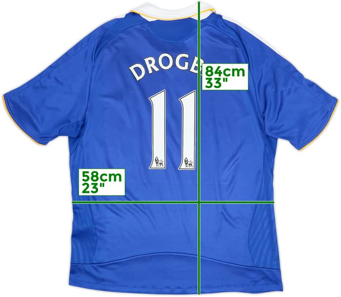 2008-09 Chelsea Camiseta Local Drogba #11 - 8/10 - (XL)