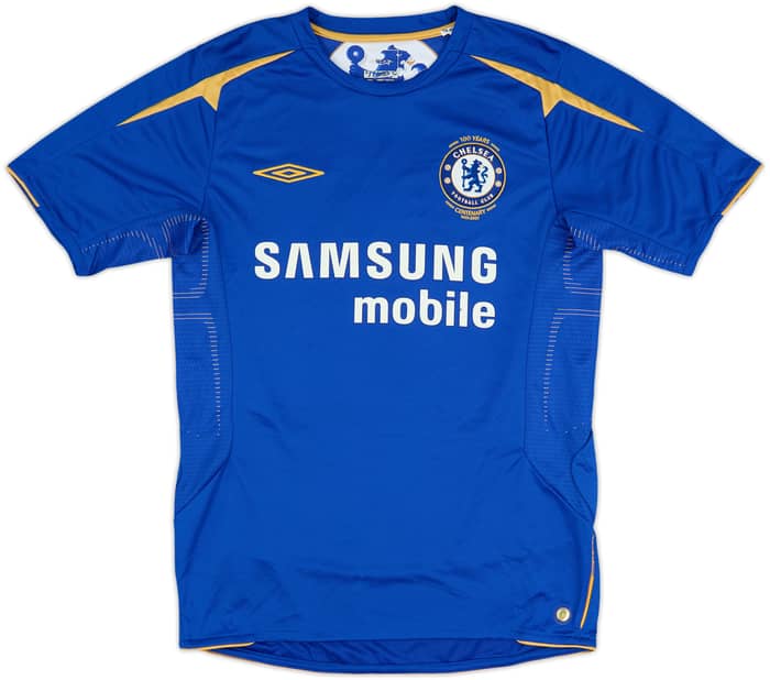 2005-06 Chelsea Centenary Home Shirt Drogba #15 - 7/10 - (S)