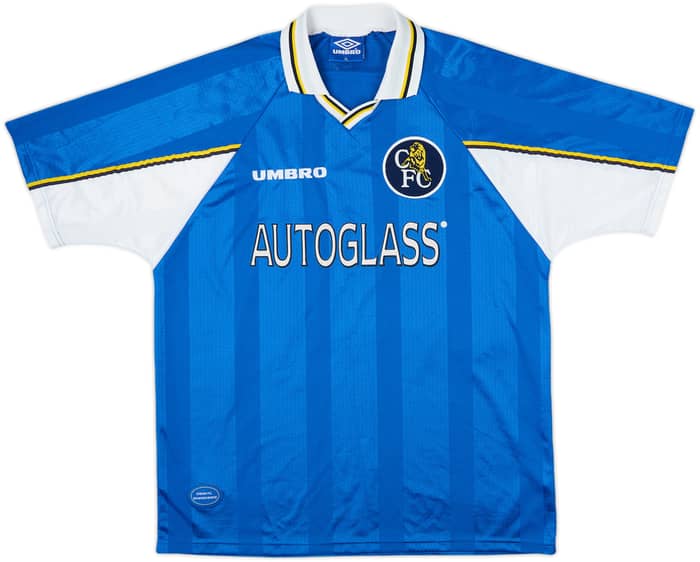 1997-99 Chelsea Home Shirt Zola #25 - 8/10 - (XL)