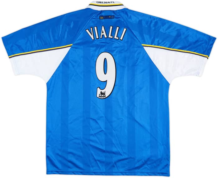 1997-99 Chelsea Home Shirt Vialli #9 - 8/10 - (XL)