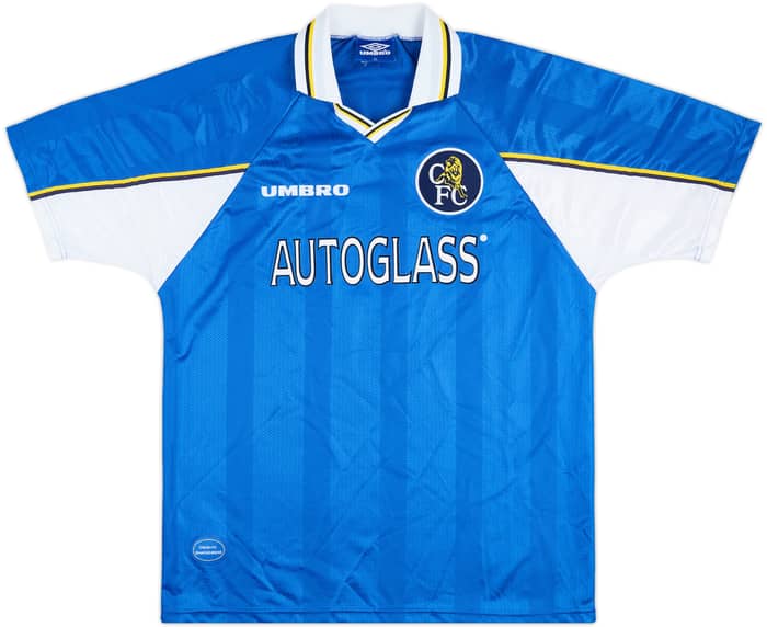 1997-99 Chelsea Home Shirt Vialli #9 - 8/10 - (XL)