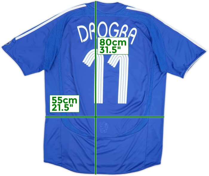 2006-08 Chelsea Home Shirt Drogba #11 - 6/10 - (L)
