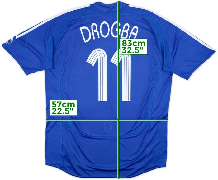 2006-08 Chelsea Home Shirt Drogba #11 - 6/10 - (XL)