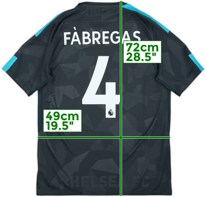 2017-18 Chelsea Third Shirt Fabregas #4 - 9/10 - (M)