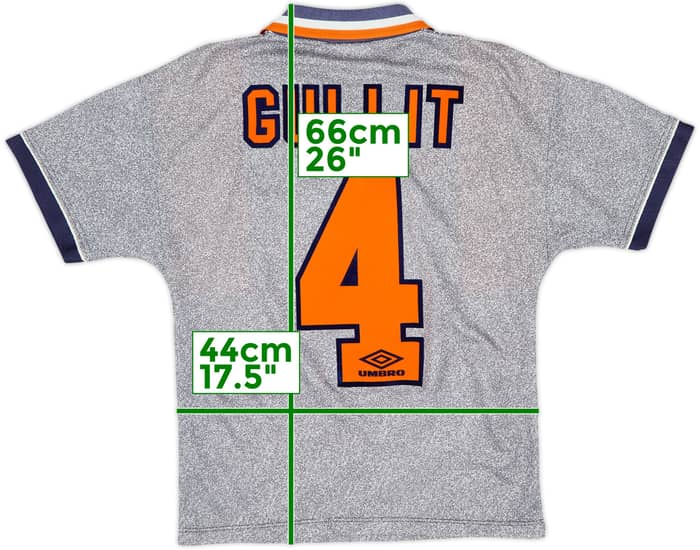1994-96 Chelsea Away Shirt Gullit #4 - 9/10 - (Y)
