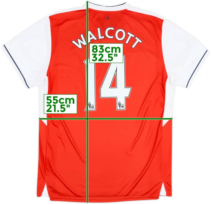 2016-17 Arsenal Home Shirt Walcott #14 - 9/10 - (XL)