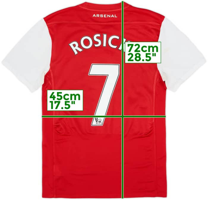 Camiseta de local del Arsenal 2011-12 Rosicky #7 - 4/10 - (S)