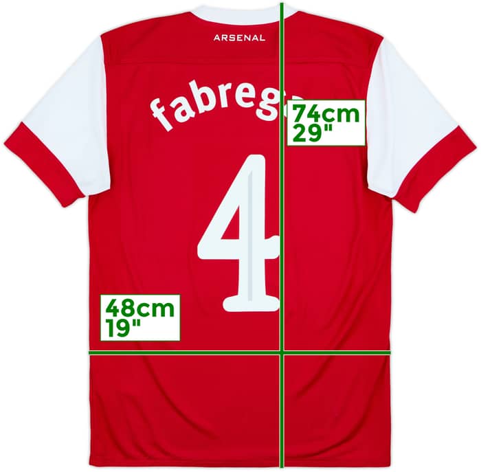2010-11 Arsenal Home Shirt Fabregas #4 - 5/10 - (M)