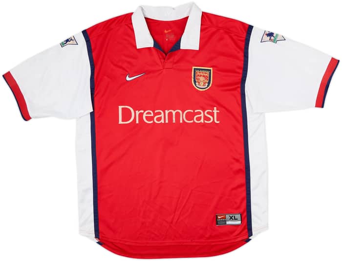 1999-00 Arsenal Home Shirt Vieira #4 - 6/10 - (XL)
