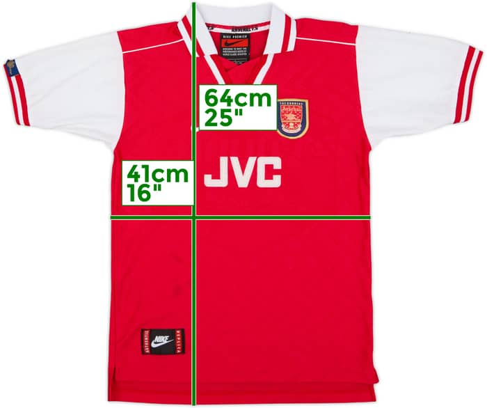 1996-98 Arsenal Home Shirt - 6/10 - (L.Boys)