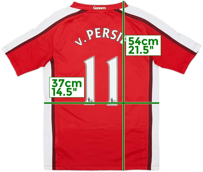 2008-10 Arsenal Home Shirt v.Persie #11 - 6/10 - (S.Boys)