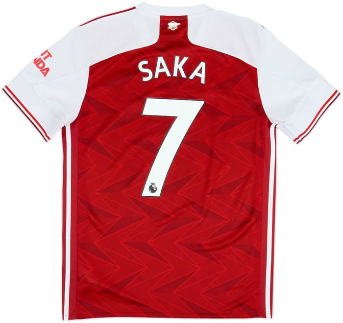 2020-21 Arsenal Home Shirt Saka #7 - 6/10 - (M)