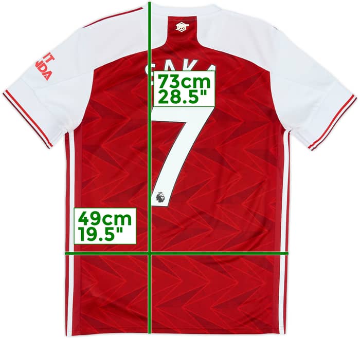 2020-21 Arsenal Home Shirt Saka #7 - 6/10 - (M)