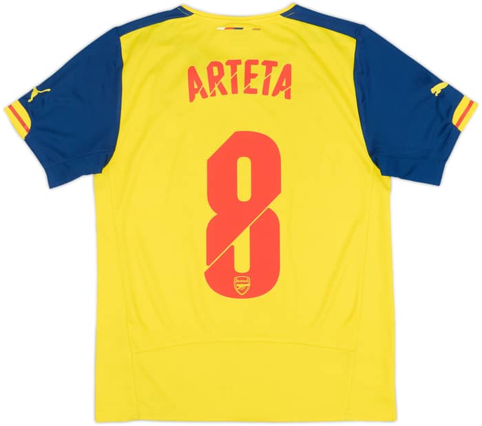 2014-15 Arsenal Away Shirt Arteta #8 - 6/10 - (S)