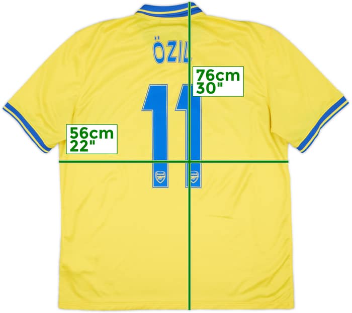 2013-14 Arsenal Away Shirt Ozil #11 - 6/10 - (XL)