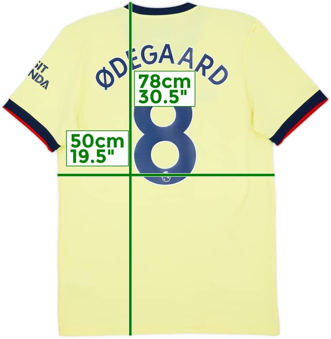 2021-22 Arsenal Away Shirt Odegaard #8 - 8/10 - (M)