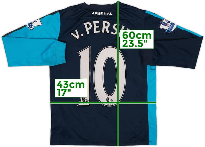 2011-12 Arsenal Away L/S Shirt v.Persie #10 - 6/10 - (L.Boys)