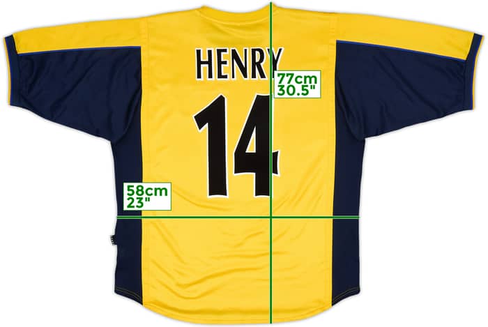 1999-01 Arsenal Away Shirt Henry #14 - 9/10 - (XL)