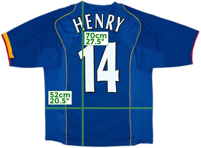 2004-06 Arsenal Away Shirt Henry #14 - 6/10 - (M)