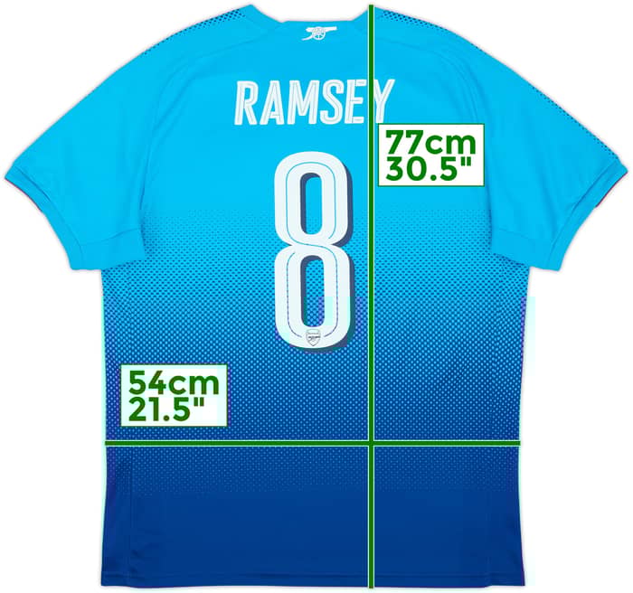 2017-18 Arsenal Away Shirt Ramsey #8 - 6/10 - (L)