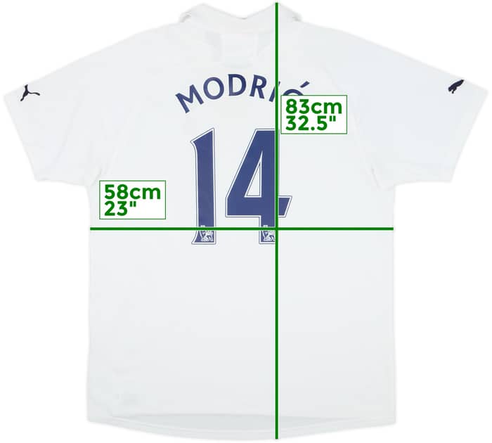 2011-12 Tottenham Home Shirt Modric #14 - 8/10 - (XL)