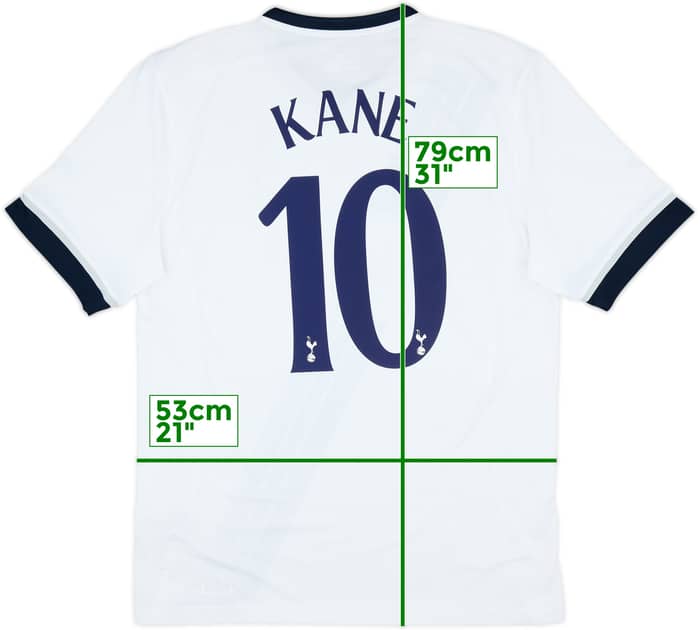 2015-16 Tottenham Home Shirt Kane #10 - 8/10 - (XL)