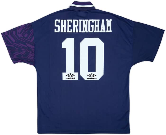1994-95 Tottenham Camiseta Visitante Sheringham #10 - 8/10 - (L)