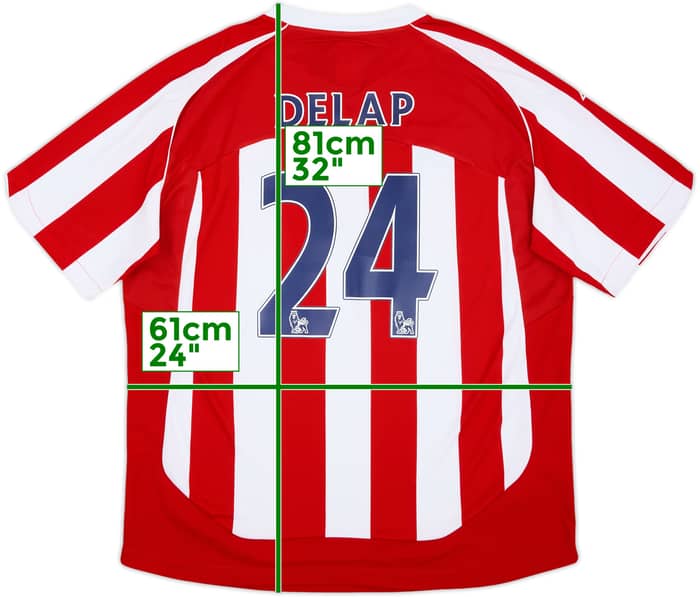 2009-10 Stoke City Home Shirt Delap #24 - 9/10 - (XL)