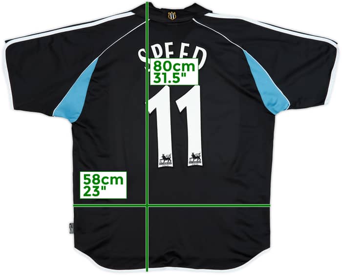2000-01 Newcastle Away Shirt Speed #11 - 8/10 - (XL)