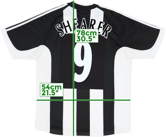 2001-03 Newcastle Home Shirt Shearer #9 - 8/10 - (L)