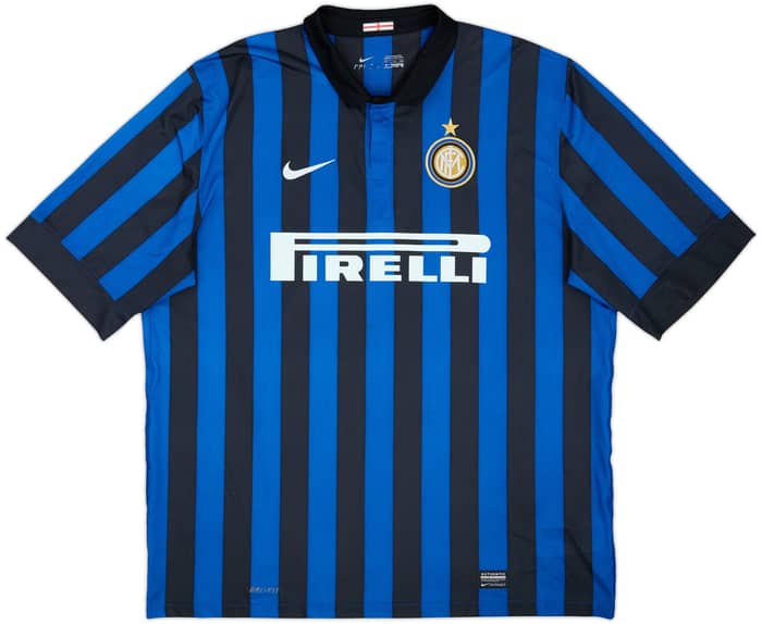 2011-12 Inter Milan Home Shirt Milito #22 - 9/10 - (XXL)