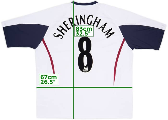 2005-06 West Ham Away Shirt Sheringham #8 - 8/10 - (XXL)