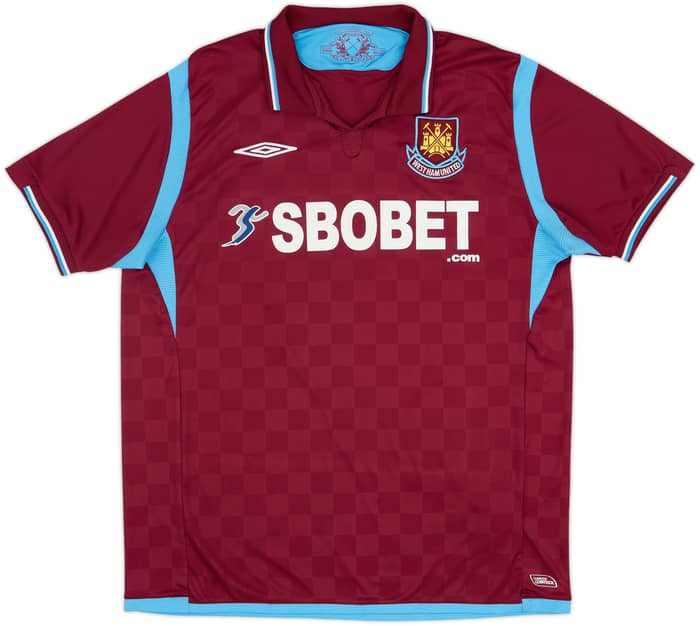 2009-10 West Ham Camiseta Local Noble #16 - 8/10 - (L)