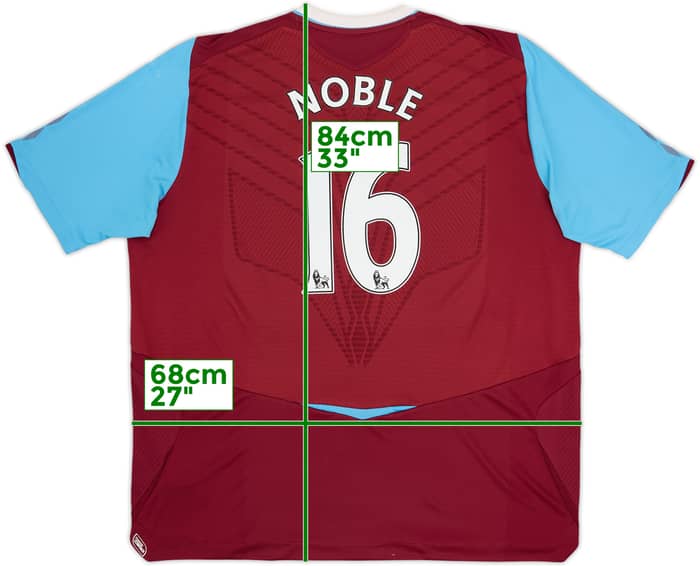 2008-09 West Ham Home Shirt Noble #16 - 6/10 - (3XL)