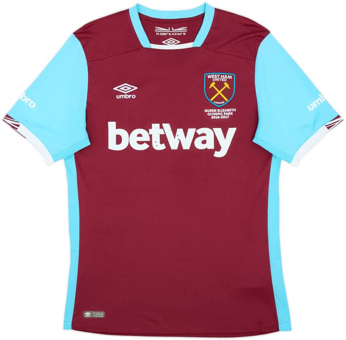 2016-17 West Ham Home Shirt Noble #16 - 6/10 - (M)