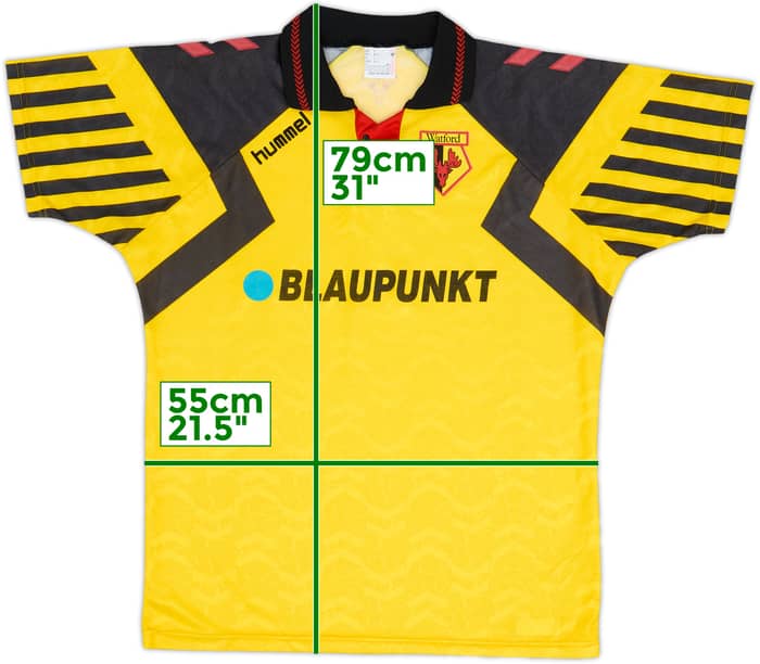 1993-95 Watford Home Shirt - 9/10 - (L)
