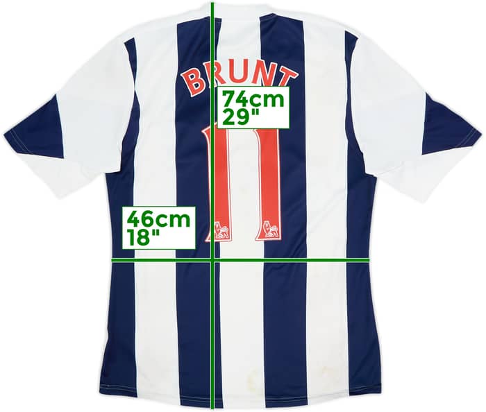 2013-14 West Brom Home Shirt Brunt #11 - 5/10 - (M)