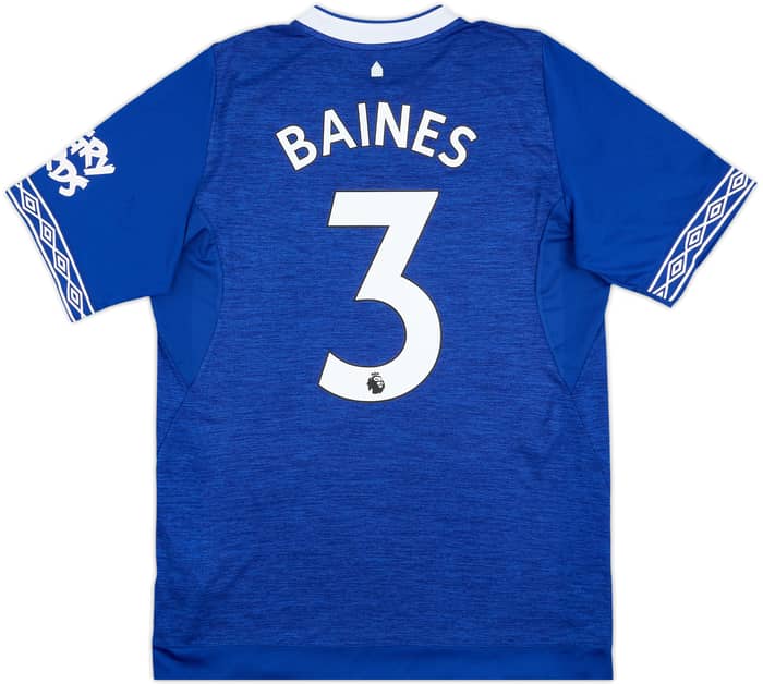 2018-19 Everton Home Shirt Baines #3 - 10/10 - (M)
