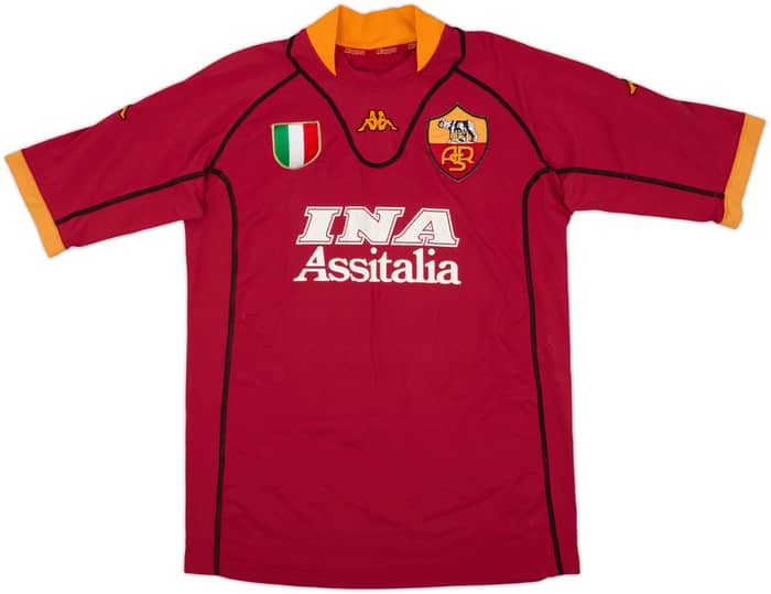 2001-02 Roma Home Shirt Batistuta #20 - 6/10 - (L)