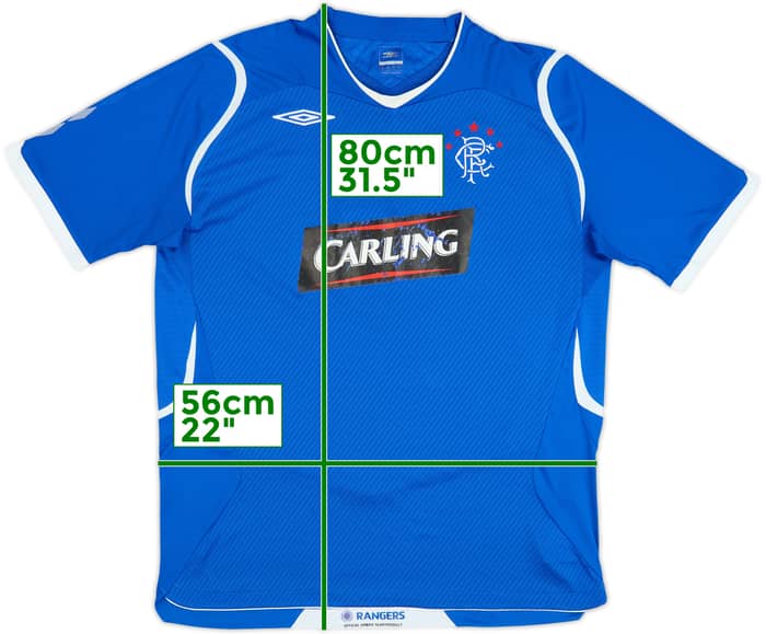 2008-09 Rangers Home Shirt - 5/10 - (XL)