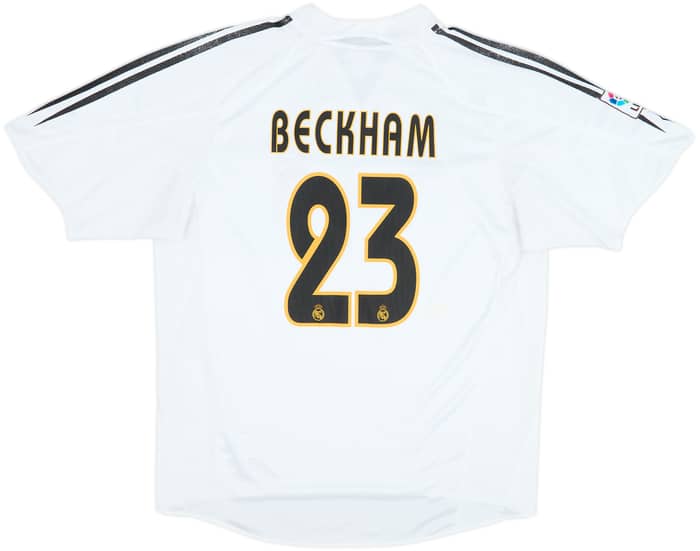 2004-05 Real Madrid Home Shirt Beckham #23 - 6/10 - (L)