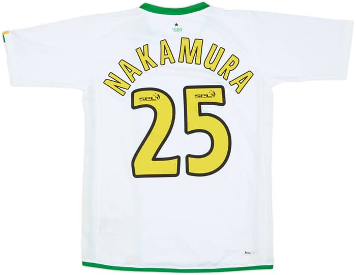 2006-08 Celtic European Shirt Nakamura #25 - 8/10 - (XL.Boys)