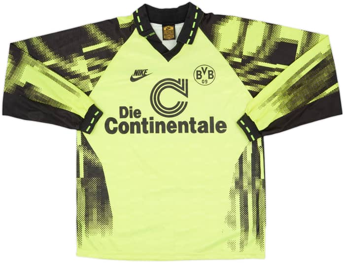 1992-93 Borussia Dortmund Home L/S Shirt - 8/10 - (L)
