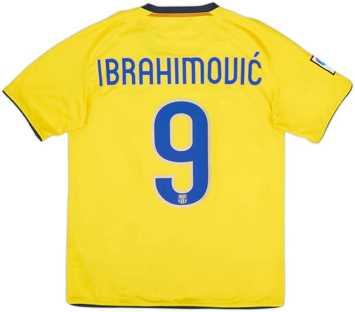 2008-10 Barcelona Away Shirt Ibrahimovic #9 - 7/10 - (S)