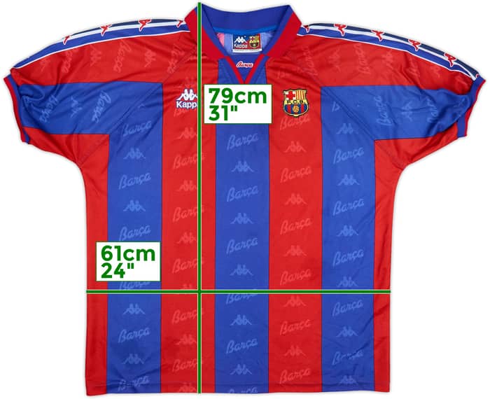 1995-97 Barcelona Home Shirt - 5/10 - (XXL)